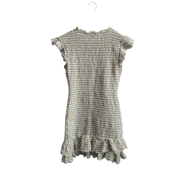 Veronica Beard CiCi Smocked Seersucker Mini Dress Gingham in Excellent Condition - Picture 3 of 5